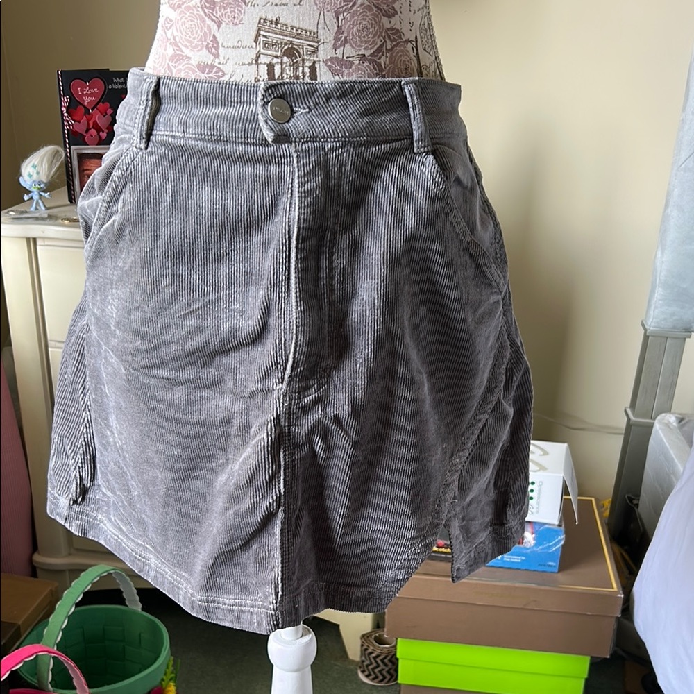 Pilcro gray Asymmetrical Mini Skirt for Casual Wear